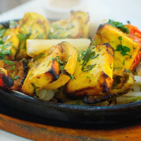 Sample menu: Paneer Tikka